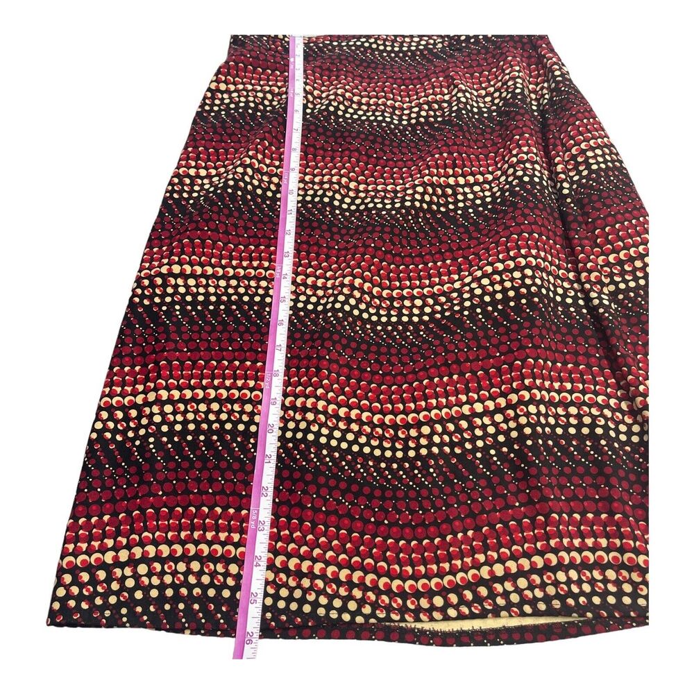 Elementz Skirt A-line Long Multicolored Polka Dot Stretch Women’s Size Small - Picture 5 of 6